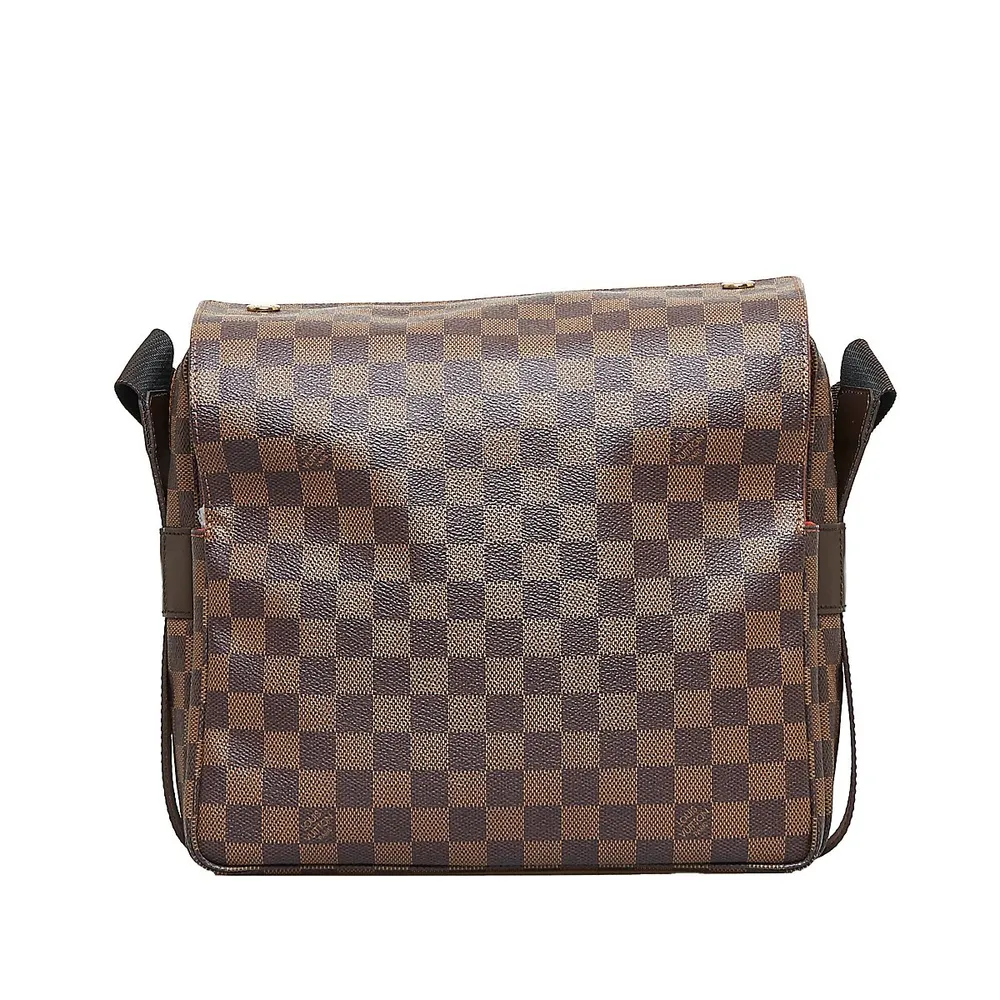 Brown Louis Vuitton Damier Ebene Naviglio Crossbody Bag