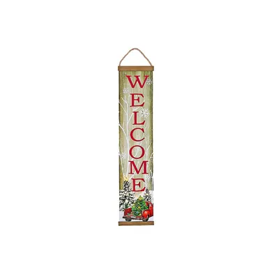 Christmas Led Vertical Banner Welcome Truck