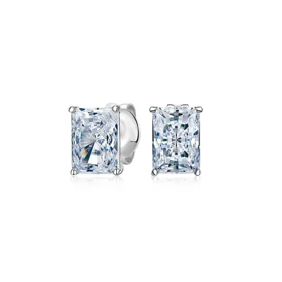 Radiant Stud Earrings With 2 Carats* Of signature simulant diamonds in 10 Karat Gold