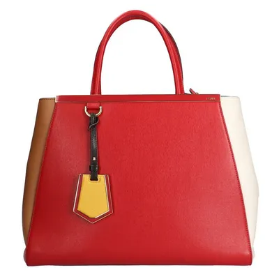 2jours Red Leather Handbag (pre-owned)