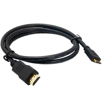 3 In 1 Hdmi Cable + Hdmi Female To Micro/mini Hdmi Male Adapter Black