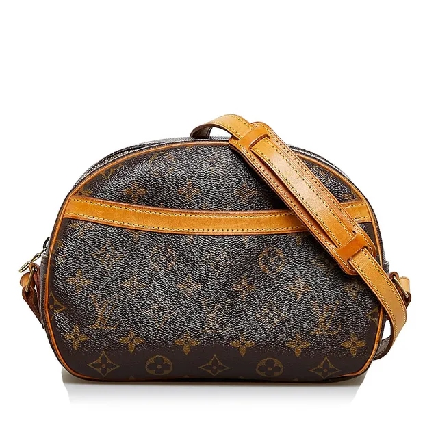 LOUIS VUITTON Blois Vintage Monogram Canvas Crossbody Bag Brown