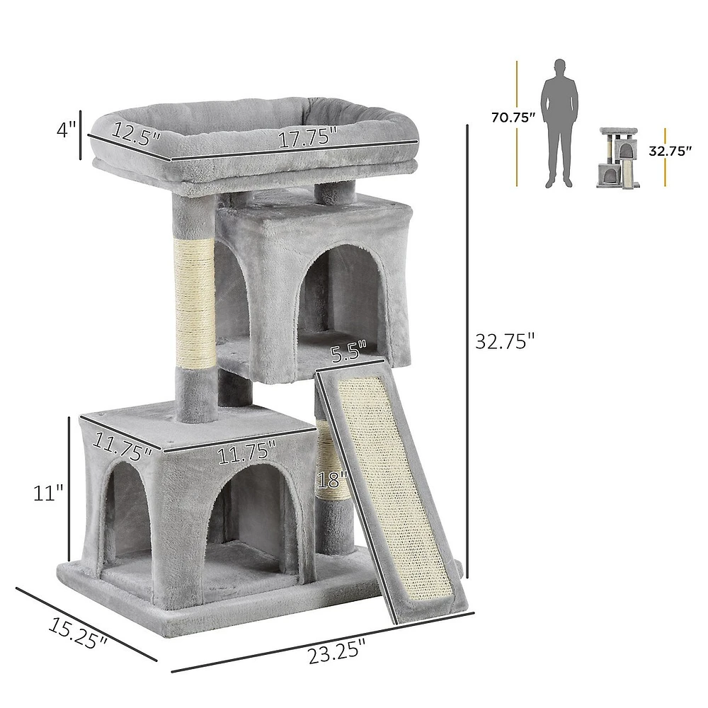 Cat Tree Tower Activity Center With Sisal Scratching Post