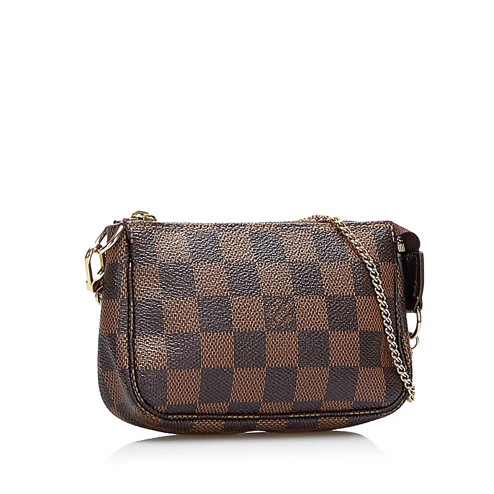 Louis Vuitton Damier Ebene Canvas Mini Pochette Accessoires with