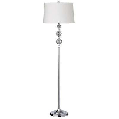 Crystal Modern 1 Light Led Compatible Decorative Floor Lamp