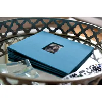 Cloth Covered Scrapbook 8x8” Photo Album W/front Picture Window, Blue