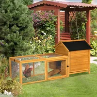 2-tier Wooden Chicken Coop