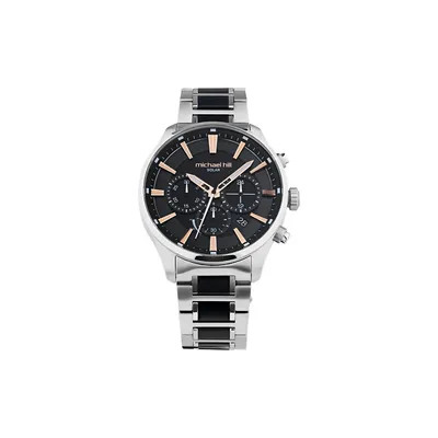 Solar Powered Men's Watch With Blue Tone Stainless Steel