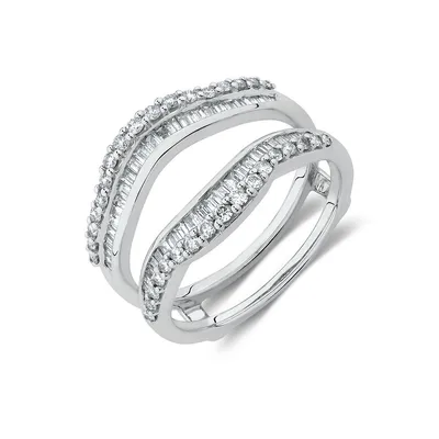 Enhancer Ring With 3/4 Carat Tw Of Diamonds In 14kt White Gold