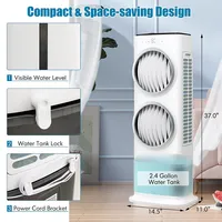 3-in-1 Evaporative Air Cooler W/ Fan &humidifier Swamp Fan W/ 9h Timer Remote
