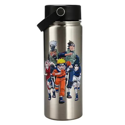 Naruto Logo Characters 17 Oz Stainless Steel Water Bottle