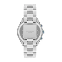 Men's Lc07399.390 Chronograph Silver Watch With A Silver Metal Band And A Blue Dial