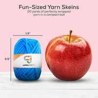 24 Yarn Crochet & Knitting Beginners Kit With 2 Crochet Hooks & 2 Weaving Needles