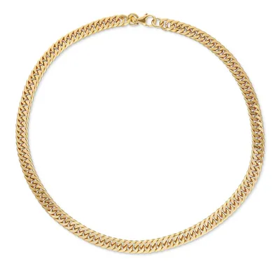 18kt Gold Plated Yellow Gold Plated Polished Cuban Chain