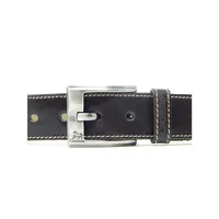 Sporty Belt With Unique Pattern - Leather And Fabric