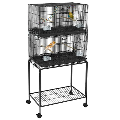 Birdcage For Canaries, Lovebirds, W/ Removable Tray