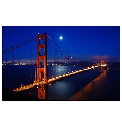 Led Lighted San Francisco Golden Gate Bridge Canvas Wall Art 15.75" X 23.5"