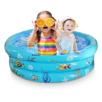 Inflatable Kids Swimming Pool 3 Rings 43"x12"