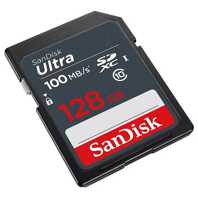  SanDisk Ultra 128GB SDXC UHS-I Memory Card up to 80MB/s  (SDSDUNC-128G-GN6IN), Black : Electronics