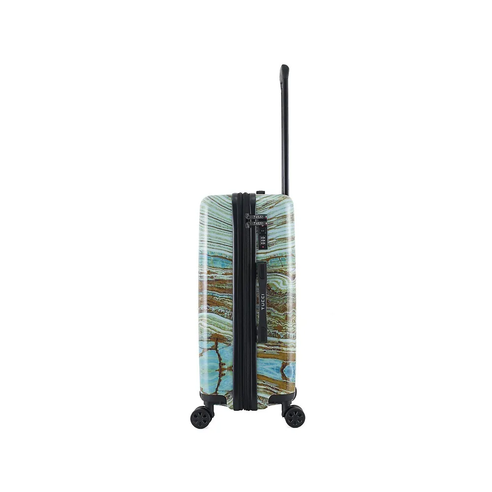 TUCCI Italy Turkish Marble Art 3 PC (20, 24, 28) Luggage Suitcase Set