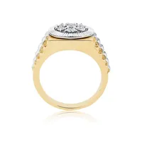 Men's Ring With 1/4 Carat Tw Of Diamonds In 10kt Yellow & White Gold