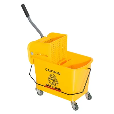 5 Gallon Mop Bucket With Side Press Wringer