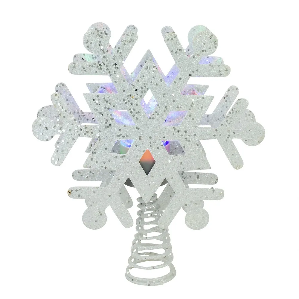 Northlight 12-in Silver Angel with Wings Christmas Tree Topper