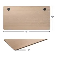 48" Universal Tabletop For Standard & Sit To Stand Desk Frame Walnutnatural