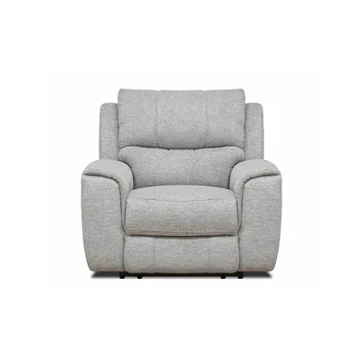 Sentinel 43" Power Reclining Chair With Power Headrest In Tweed Ash Fabric