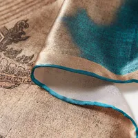 Pure Silk Scarf Painting Auspicious Crane
