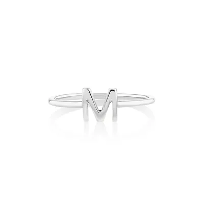 Initial Ring Sterling Silver