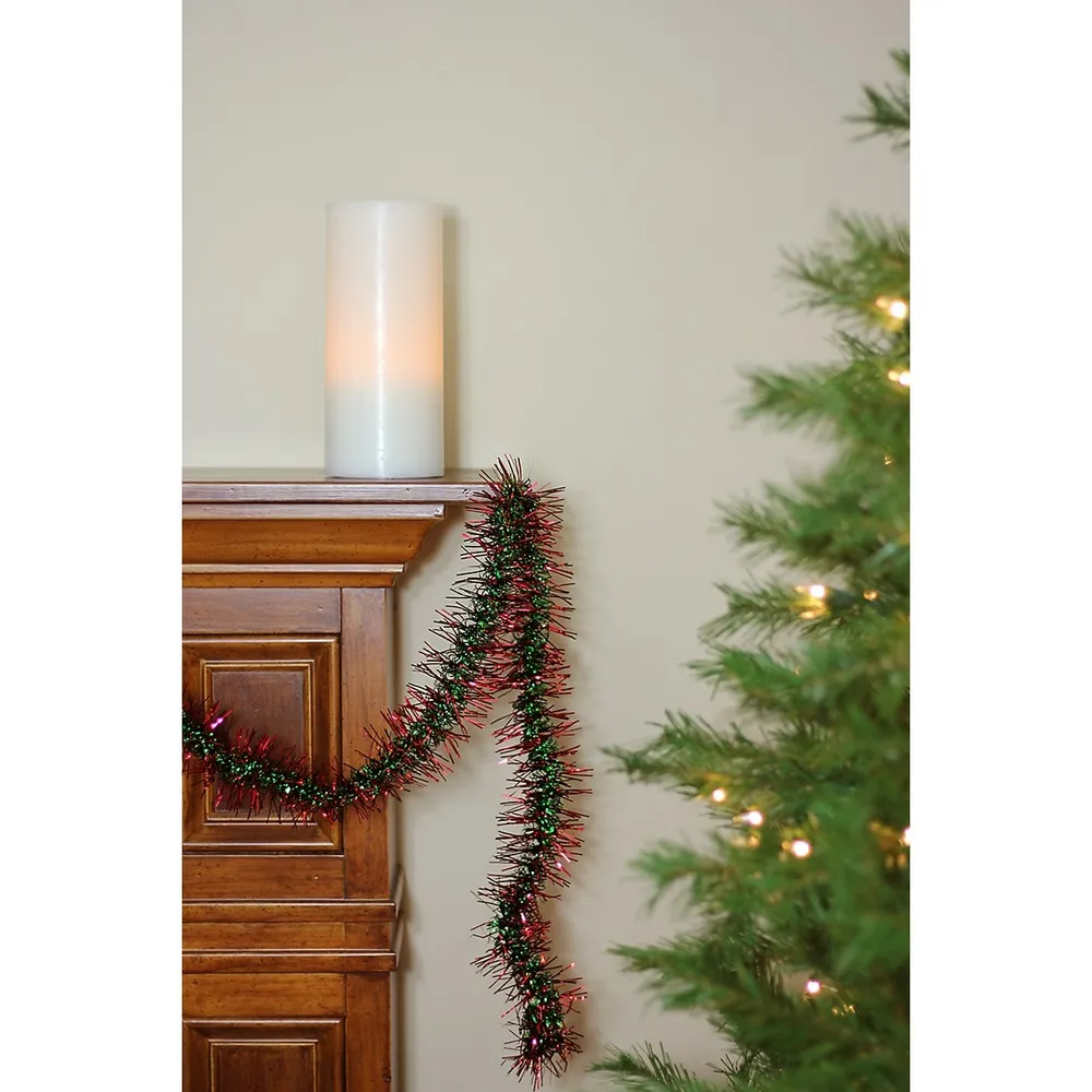 Northlight 50' Shiny Iridescent White Christmas Foil Tinsel