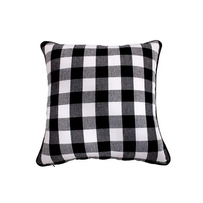 Filled Cotton Cushion (18" X 18") (white Buffalo)-set Of 2