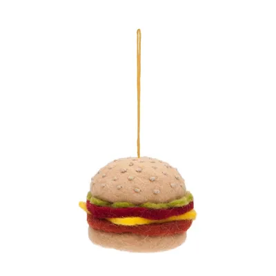 Felt Ornament - Hamburger