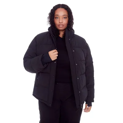 Women's Plus - Forillon | Vegan Down Recycled Short Quilted Puffer Jacket