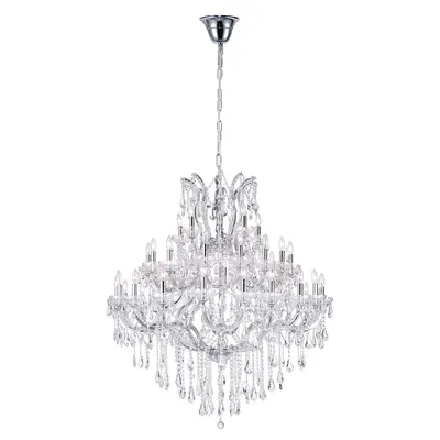 Maria Theresa 41 Light Up Chandelier With Chrome Finish