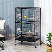 Bird Cage With Wheels