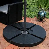 Water/sand Offset Cantilever Umbrella Base Plate Weight Set With Design