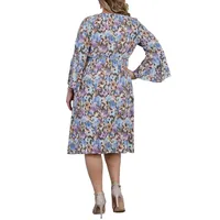 Brighton Bell Sleeve Dress (plus Size)