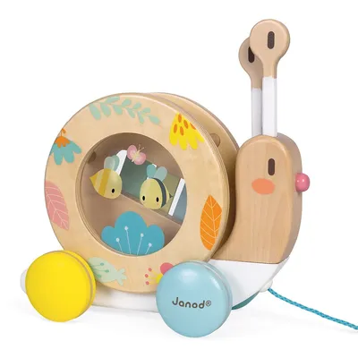 Pure Pull-along Snail 2-in-1 Learning Toy