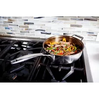 Premium Clad Stainless Steel Induction Saute Pan With Lid