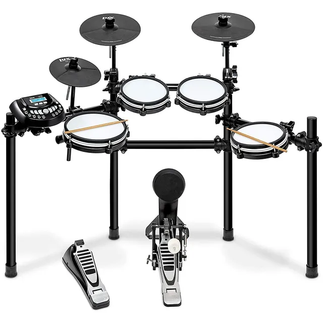 Costway Electronic Roll Up Drum Set 9 Pads MIDI Drum w/ Speaker Headphone &  LED Lights 