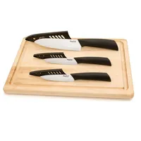 Set Of 3 Ceramic Knives With Case