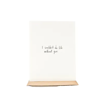 Life Without You Card