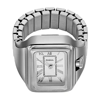 Women's Raquel Watch Ring Two-hand, Stainless Steel