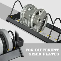 Weight Rack Horizontal Weight Plate Rack Holder With Wheels