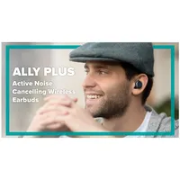 Noise Cancelling Bluetooth 5.0 Earbuds - True Wireless Ambient Awareness Technology | IPX4 Water & Sweat Resistance. 30 Hour Battery Take Calls | ALLY PLUS, Sand