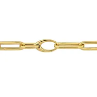Oval Link Necklace In 14k Yellow Gold