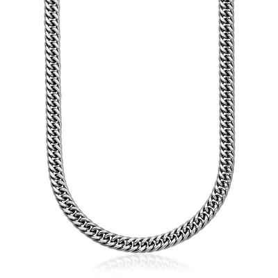 9.5mm Stainless Steel Curb Chain Necklace