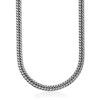 9.5mm Stainless Steel Curb Chain Necklace